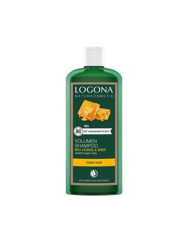 Logona Champú de Volumen con Miel Orgánica y Cerveza 250ml