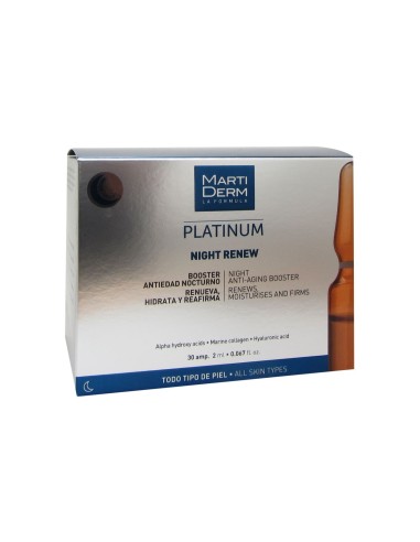 Martiderm Platinum Night Renew Ampolas 30ampx2ml