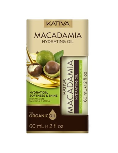 Kativa Macadamia Aceite Hidratante Suavidad y Brillo 60ml