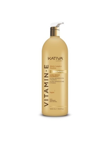 Kativa Champú Ultra Reparación y Fuerza Vitamina E 1000ml