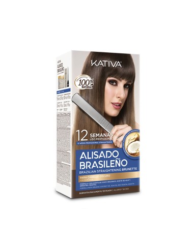 Kativa Kit de Alisado Brasileño Cabello Oscuro