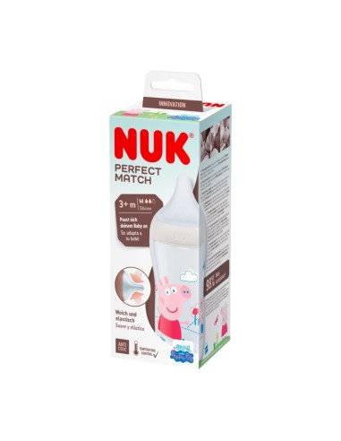 Nuk Perfect Match Peppa Pig Biberón Tetina M 3+m 260ml