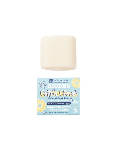 laSaponaria Biodeo Desodorante Biológico Sólido Cotton Cloud Sin Perfume 40g