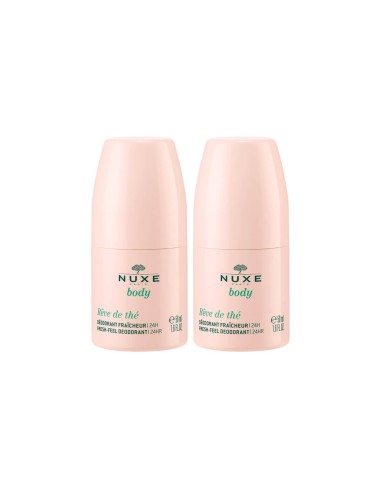 Paquete de cuerpo de Nuxe Rêve de Thé Refrescante Desodorización de 50GX2