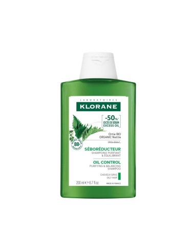 Klorane Champú Ortiga Blanca Cabello Graso 200ml