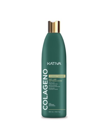 Kativa Colágeno Acondicionador Anti Edad Suavidad y Brillo 550ml
