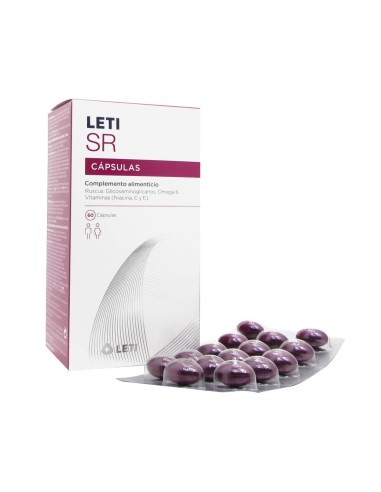 Leti SR Cápsulas Antienrojecimiento 60 Unidades