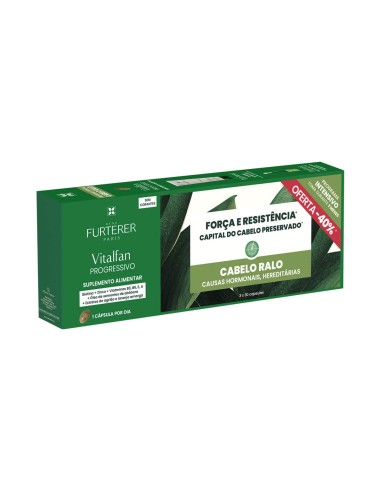 René Furterer Trio Vitalfan Progressive Suplemento Anticaída 30 Unidades