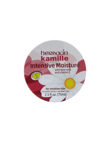 Herbacin Wuta Kamille Crema Nutritiva Manzanilla y Aloe Vera Lata 75ml