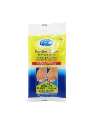 Scholl Pensamientos Calos Ovarios Espuma Fina x9