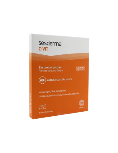 Sesderma C-Vit Parches Contorno de Ojos Efecto Flash 5x7ml