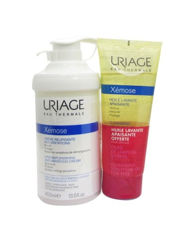 Uriage Xémose Pack Universal Emoliente Crema 400ml + Regalo Aceite Limpiador