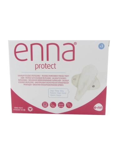 Enna Protect Salvaslip Ecológico Reutilizable Tanga 3 unidades