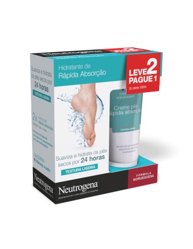 Neutrogena Duo Crema de Pies de Absorción Inmediata 100ml