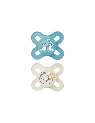 MAM Original Start Silicona Azul 0-2M 2 uds