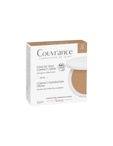 Avène Couvrance Crema Compacta Correctora de Tono 1.3 Miel 8,5g