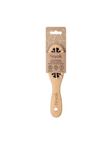 Niyok Cepillo de Madera para Cabello 18cm