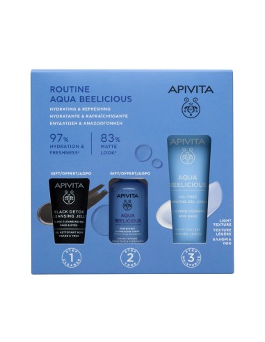 Apivita Pack Routine Aqua Beelicious Textura Ligera