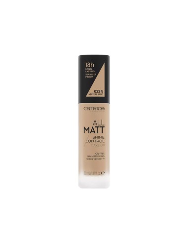 Catrice All Matt Shine Control Make Up 022N Neutral Sand 30ml