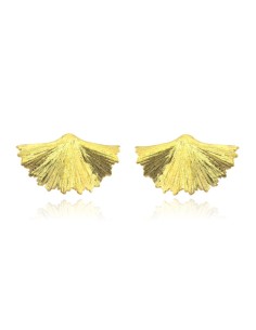 MRIO Pendientes Hoja Inca Plata Dorada